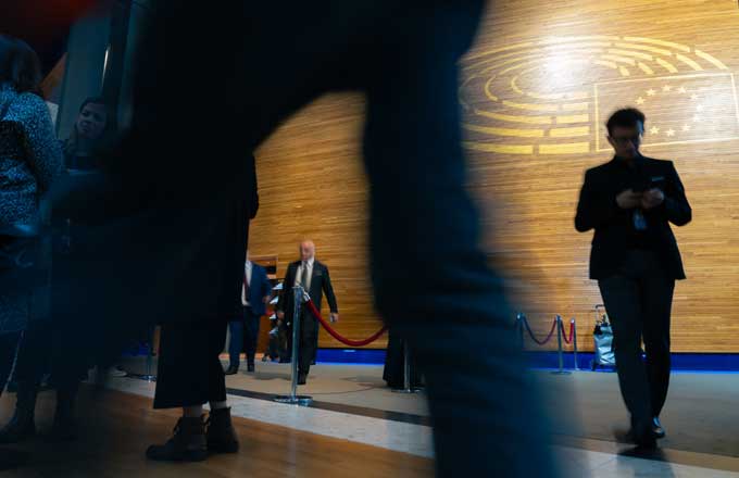 Au Parlement européen en session plénière, en octobre 2024 (crédit photo: CC-BY-4.0 European Union 2024. Source: EP)