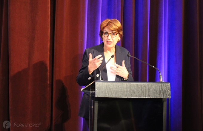 Annie Genevard, intervenant lors du séminaire parlementaire 2022 de Canopée (crédit photo: CC/Forestopic)