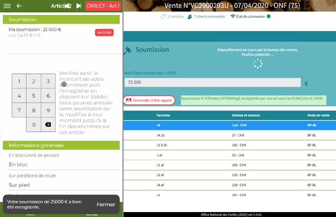 La vente de bois par Internet, opérationnelle chez l’ONF et chez les experts forestiers. Comparatif