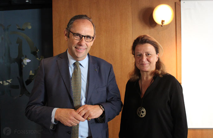 Antoine d’Amécourt et Anne Dunoyer, président et vice-présidente de Fransylva (crédit photo: CC/Forestopic)