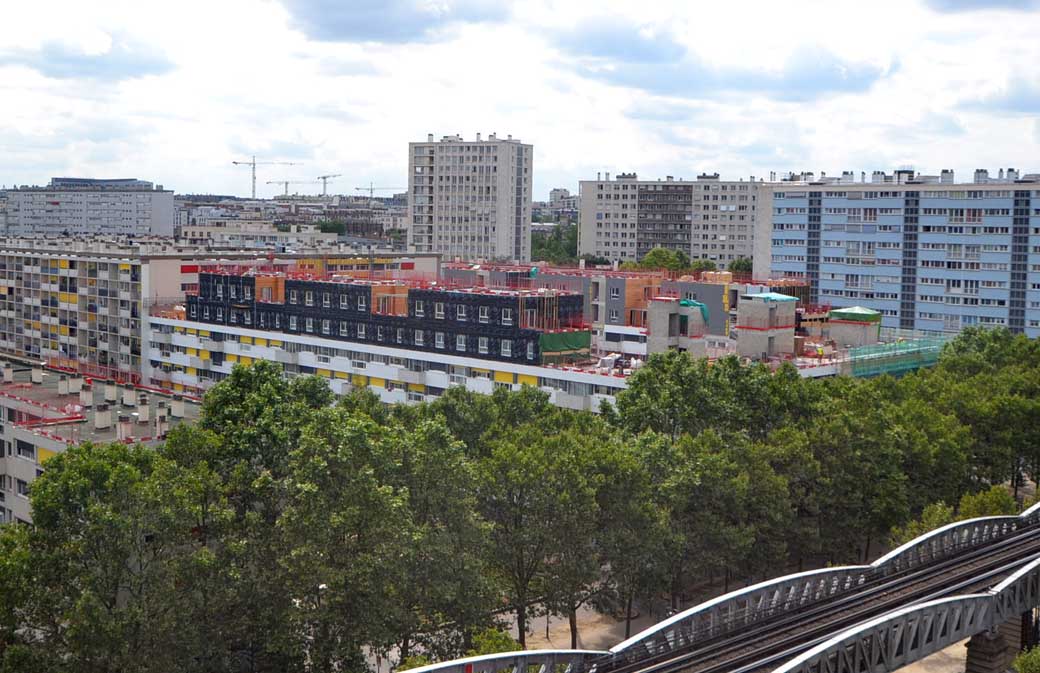 Logements en surélévation bois à Paris 13 (photo Devisubox)